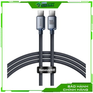 Cáp sạc nhanh Baseus Type C PD 100W,Baseus Crystal Shine Series Fast Charging Data