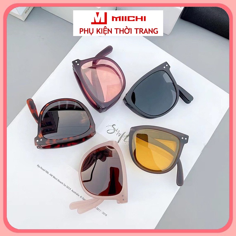 Kính râm thời trang nam nữ gấp gọn dễ dàng bỏ túi đi chơi du lịch màu sắc trẻ trung cá tính đẹp giá rẻ 226