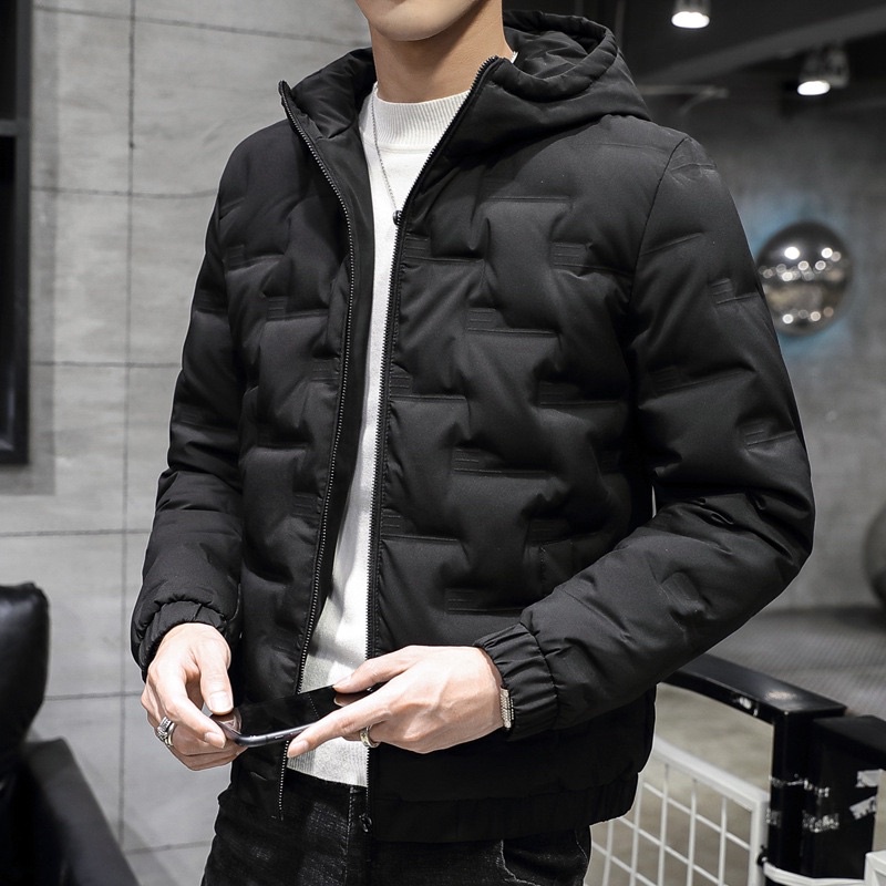 Áo khoác Phao Nam Có Mũ 3 Lớp