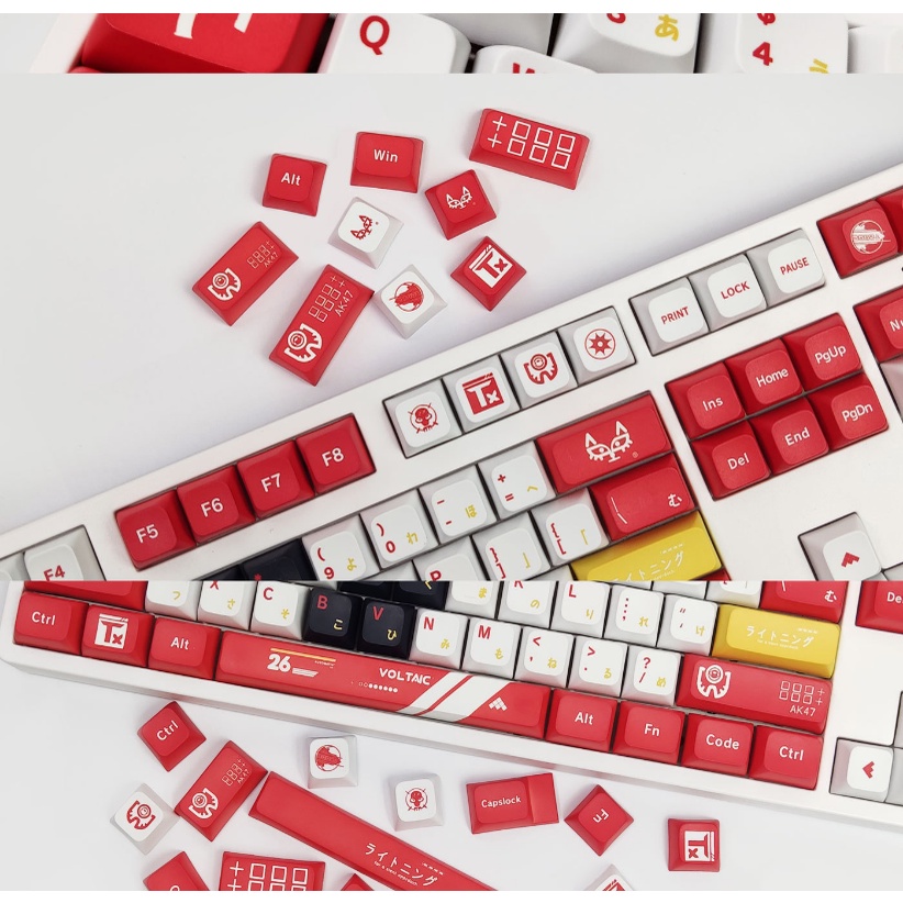 137 Phím Bloodsport Keycaps XDA Profile anime PBT Dye Sub Bàn phím cơ học Keycap