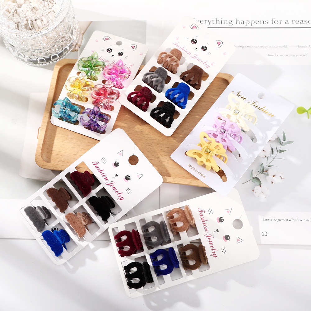 Haimeikang Set 6 Kẹp Tóc Mini Hình Bướm Xinh Xắn