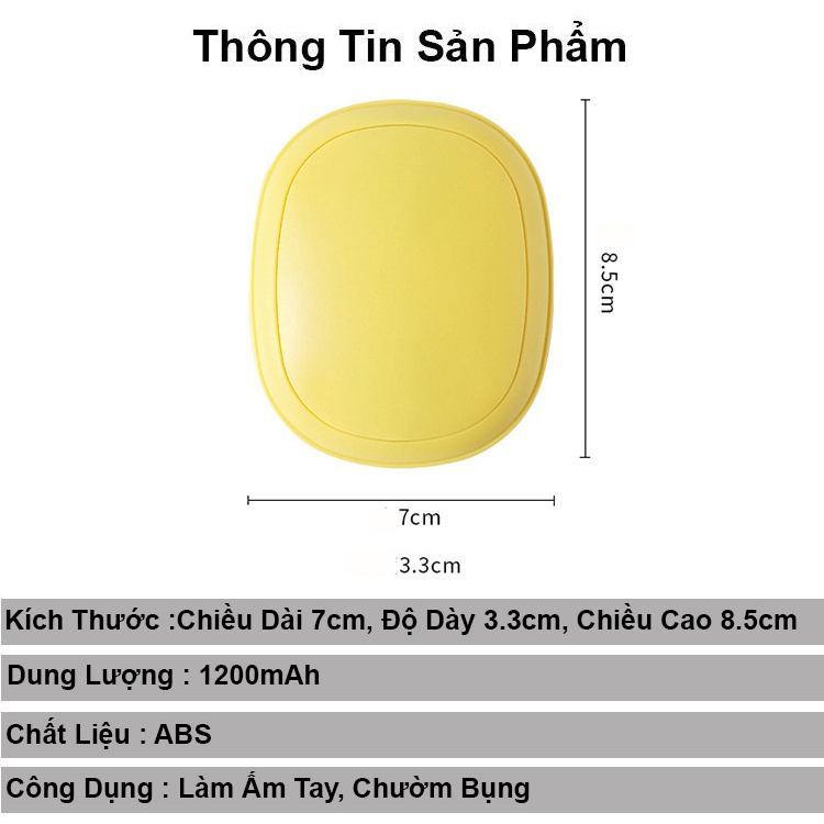 Máy sưởi cầm tay ấm MINI túi sưởi ấm chườm bụng nóng lạnh sạc điện thời trang mùa đông