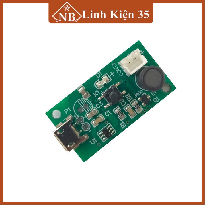 Mạch phun sương mini USB 5VDC 2W 108Khz hạt phu siêu mịn