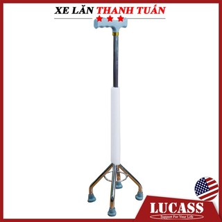 Gậy 4 chân cao Lucass B-932 - Hỗ trợ đi lại cho người già, có thể tăng giảm chiều cao