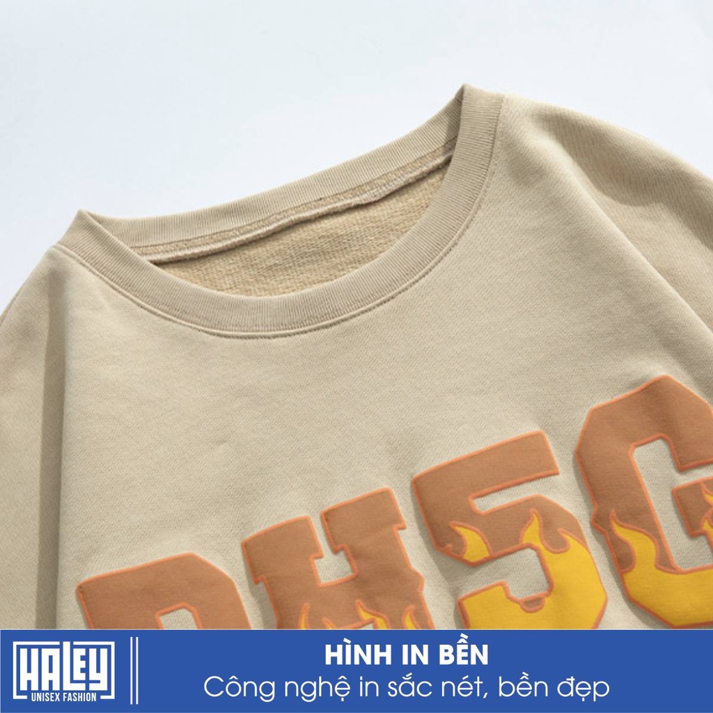 Áo Sweater HALEY Nam Nữ mã HD06 BH5G Phong Cách Unisex Hàn Quốc Cá Tính, Chất Nỉ Bông Dày Dặn