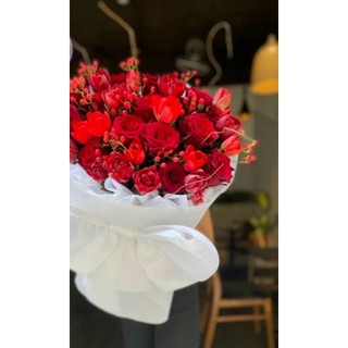 Lụa cuộn gói hoa tươi bó hoa sáp