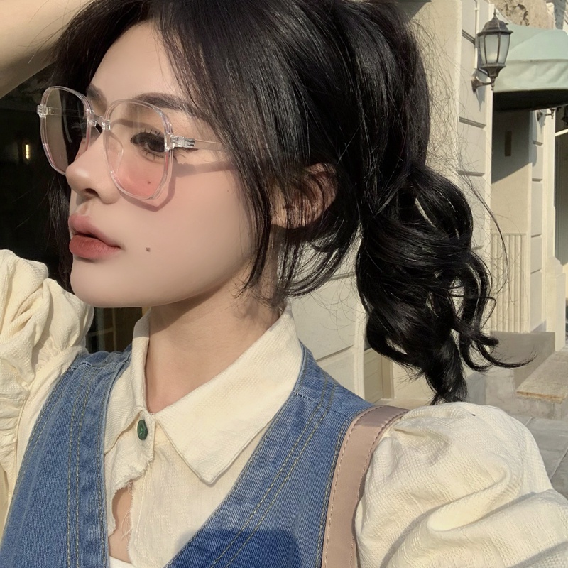 (KIQI-FASHION) COD Kính Mát Gọng Lớn Chống Ánh Sáng Xanh Dương Gradient Làm Đẹp Thời Trang Ngoài Trời / Model / Lễ Kỷ Niệm