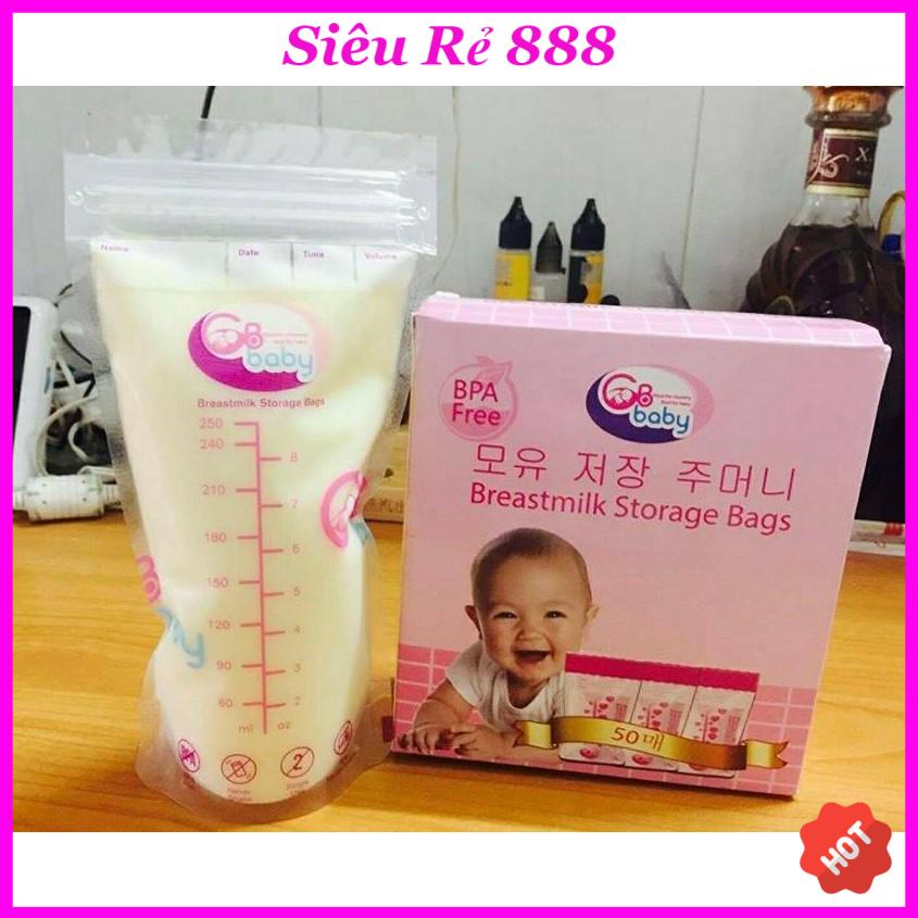 ⚡️ Hộp 50 túi trữ sữa GB Baby 250ml - Hàn Quốc (chính hãng)