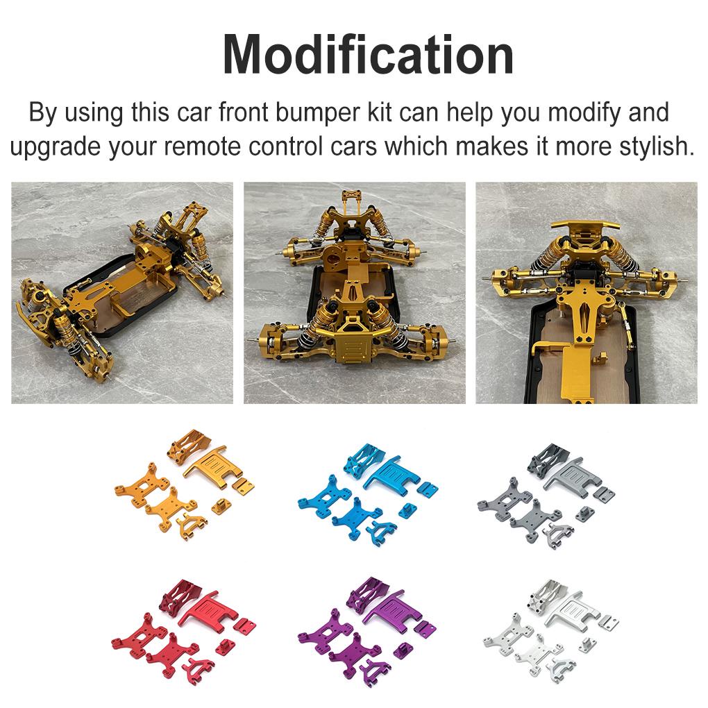 Bộ Cánh Cản Trước / Sau Bằng Kim Loại Thay Thế Cho Xe Hơi Điều Khiển Từ Xa WLtoys 144010 144001 144002