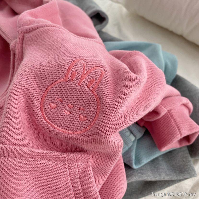 Áo Khoác hoodie Có Khóa Kéo Màu Sắc Thời Trang Thu Đông Phong Cách Hàn Quốc Cho Bé Gái 12 Tuổi