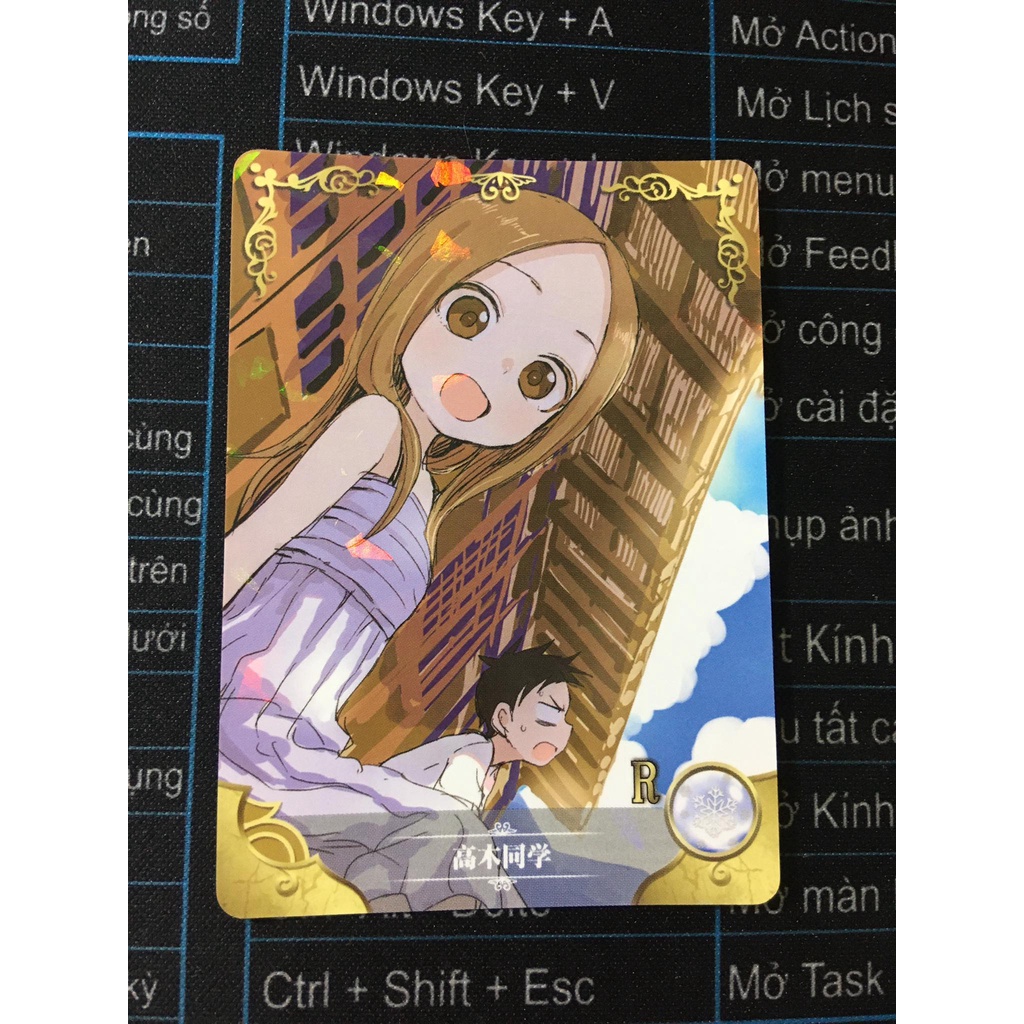 (Rain15) Thẻ bo góc nhân vật Takagi–san – Teasing Master Takagi-san NS-02-M02 – R