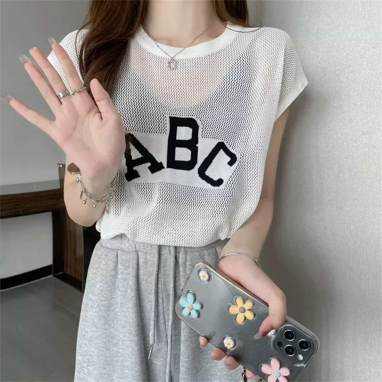ÁO LƯỚI CỌC TAY ABC [TNT SHOP BIGSIZE 60KG 90KG]