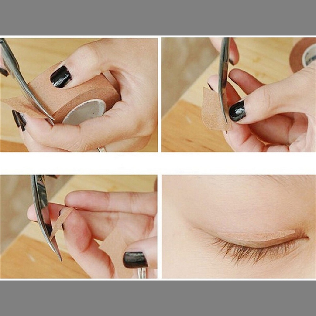 1 Cuộn 2 Miếng Dán Kích Mí Vô Hình Hai Mặt 2.5CM