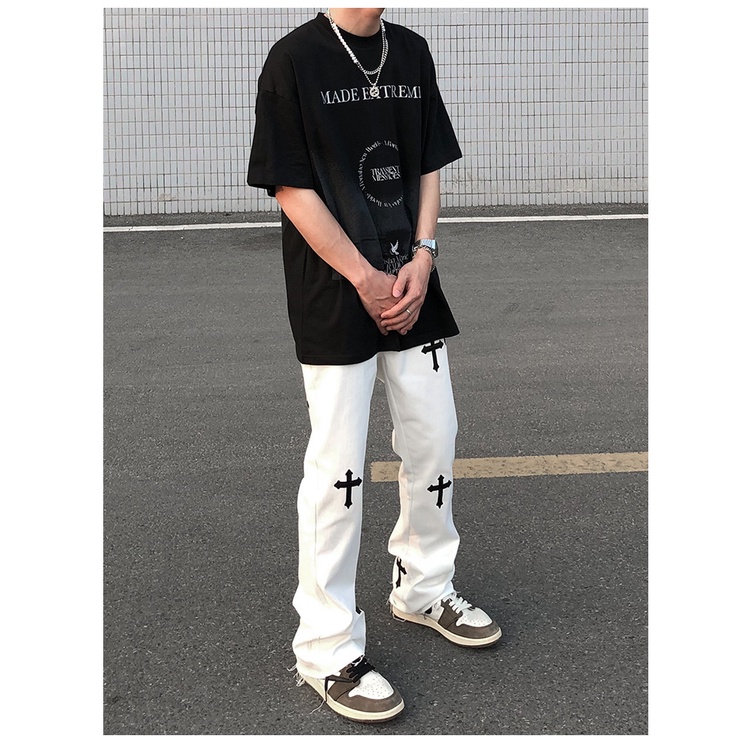 Quần jean Nam Chrome heart Quần Thập Giá