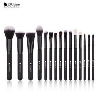 Ducare 15 cái bộ cọ trang điểm chuyên nghiệp phấn nền phấn mắt bút kẻ mắt lông mày dụng cụ mỹ phẩm