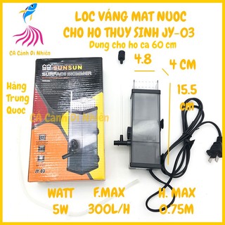 Máy Lọc Váng JY03 mặt nước SunSun JY-03 cho hồ cá thủy sinh - Hàng Trung Quốc