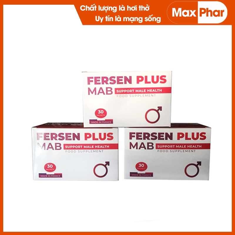 Fersen Plus Mab - Cải thiện sinh lý nam giới hộp 30 gói