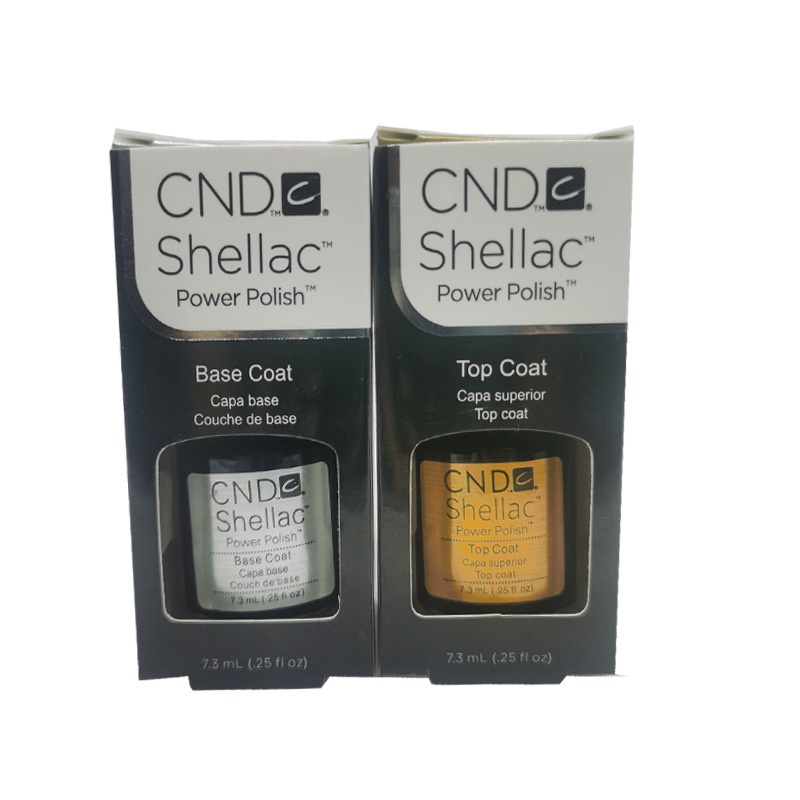 Cặp Base - Top CND Sơn Gel Siêu Bền Và Bóng 7,5ml