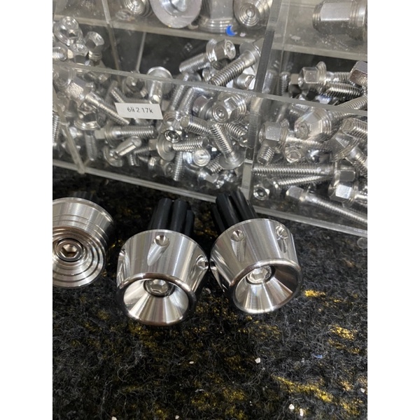 Gù bao tay Salaya inox  kèm cao su gắn ghidong mọi xe