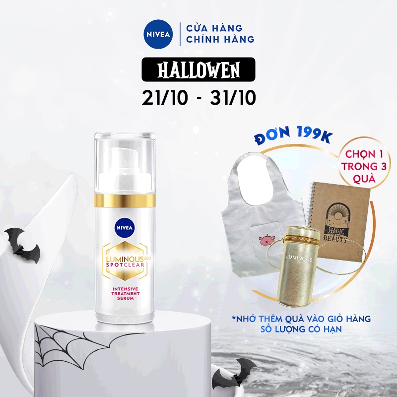 Tinh Chất Chuyên Sâu NIVEA Luminous630 Làm Mờ Đốm Nâu | Giúp Ngừa Thâm Nám Và Lão Hóa | Trắng Da 30ml