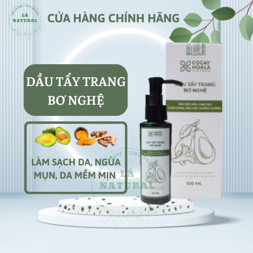 Dầu Tẩy Trang Bơ Nghệ Cỏ Cây Hoa Lá 100ml - Làm sạch sâu, dưỡng ẩm, ngừa mụn, cải thiện lão hóa da