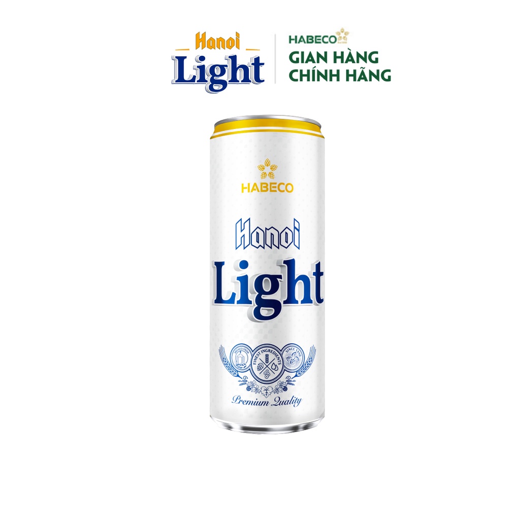 Thùng 24 lon Bia Hanoi Light - HABECO (330ml/lon)