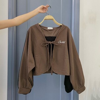 Set áo tay bồng OOTD thêu (ảnh thật)