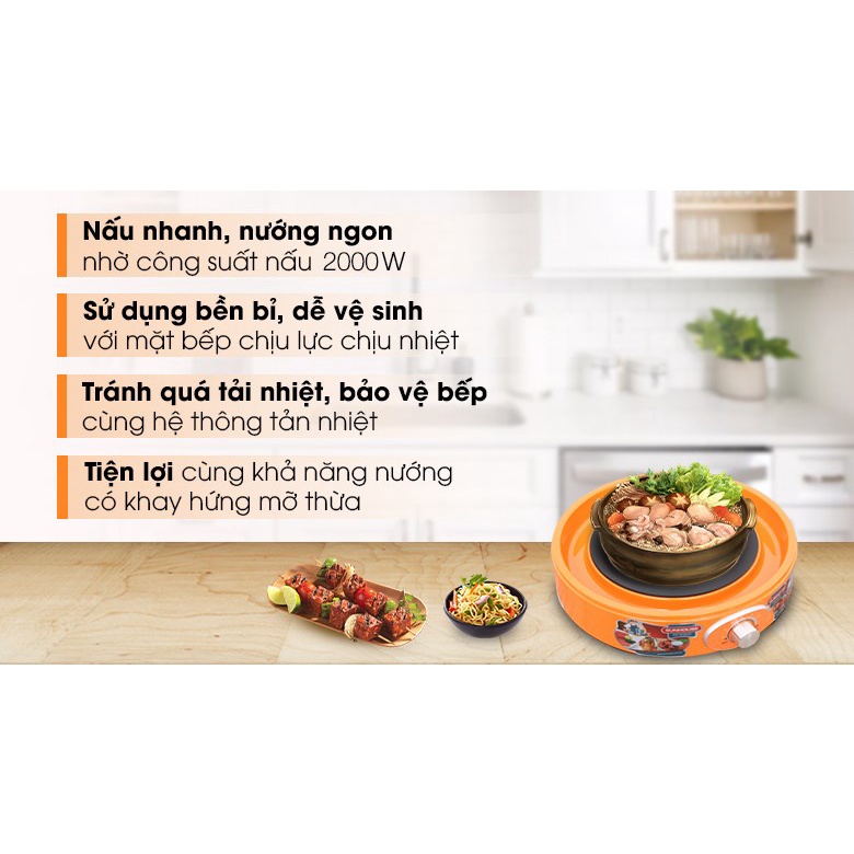 Bếp nướng hồng ngoại Sunhouse SHD4668