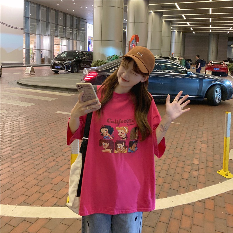 NRVP Áo Thun Unisex Mùa Hè Dáng Suông Tay Cộc Phong Cách Hàn Quốc Cho Nam Nữ