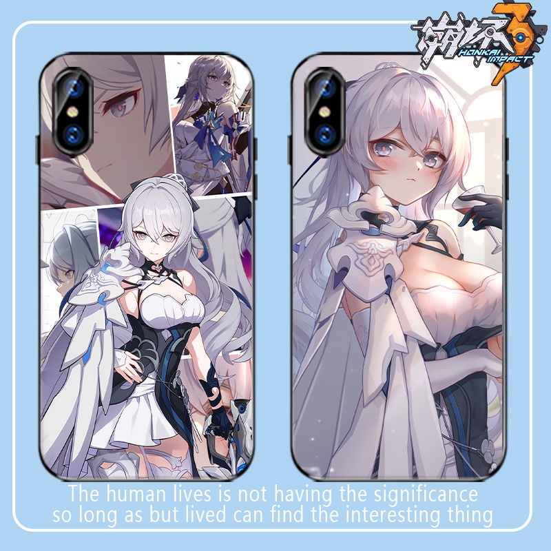 Honkai Impact 3 Bronya Case Compatible with iPhone Apple 13 Sublime Silver Wing Frosted Soft Case