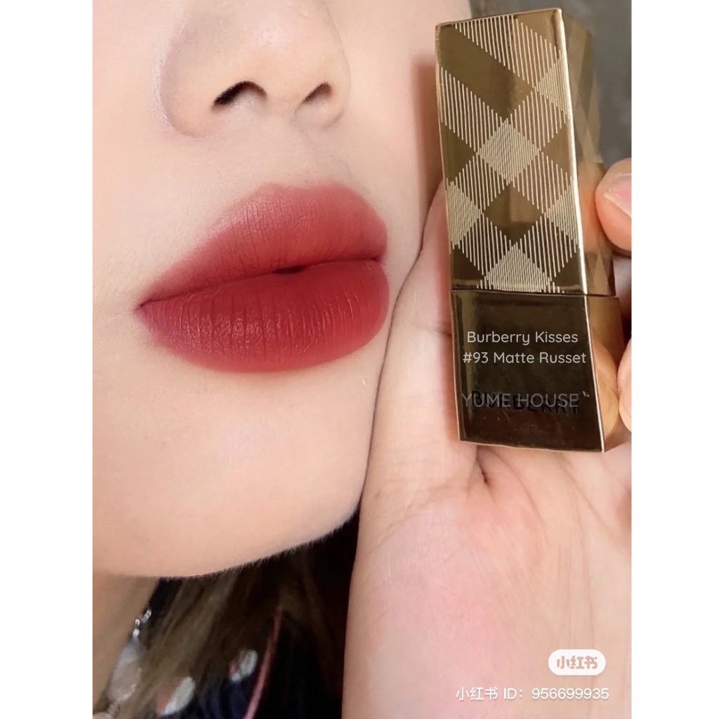 Son Burberry Kisses #93 Matte Russet vỏ vàng new 2022