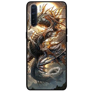 Ốp lưng Oppo Reno 3 / A91 - Reno 3 Pro - Reno 4 - Reno 4 Pro - Reno 5 - Reno 5 Pro mẫu Rồng Trăng