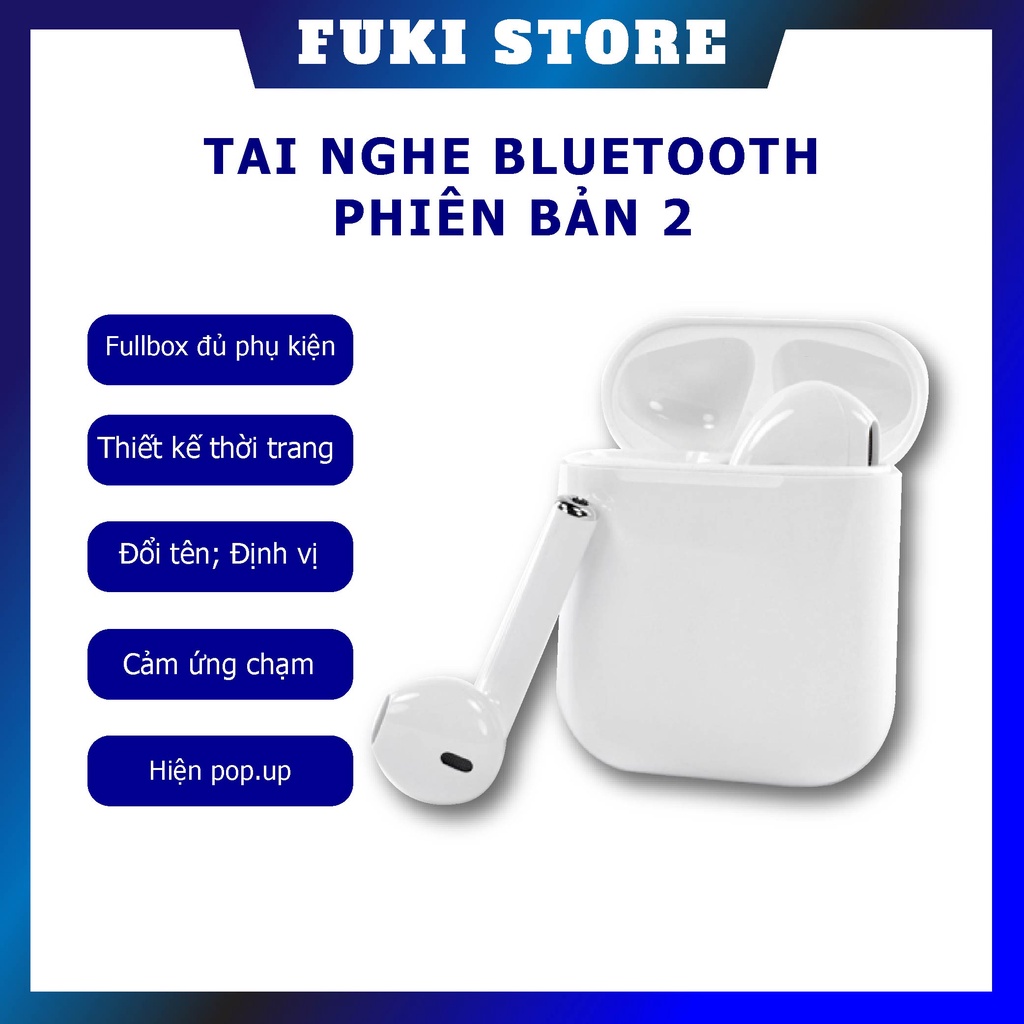 Tai nghe bluetooth không dây phiên bản P2/ cảm ứng chạm 2 tai / đổi tên / định vị
