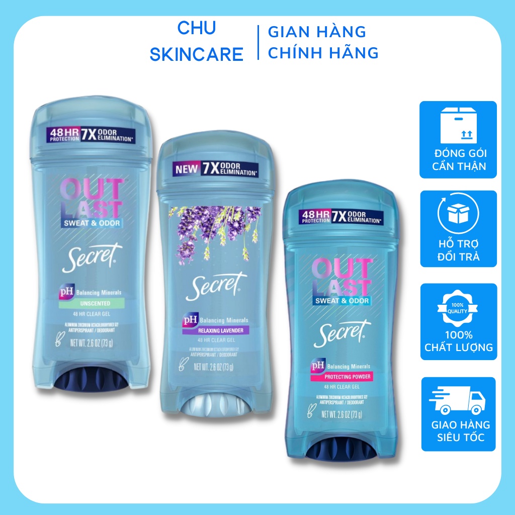 Gel Khử Mùi và Ngăn Tiết Mồ Hôi Nữ Secret Nữ 73g
