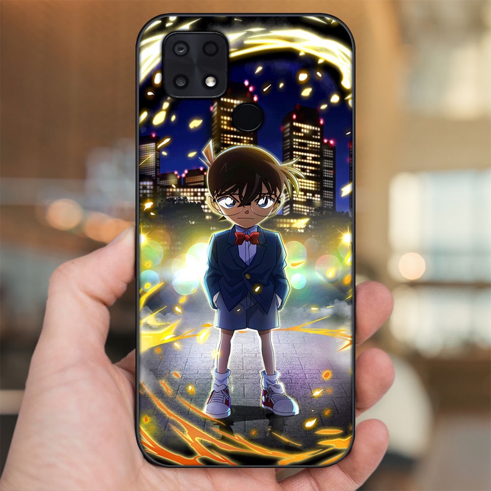Ốp lưng Xiaomi Poco C40 viền đen in hình Shinichi Conan Thám Tử Lừng Danh