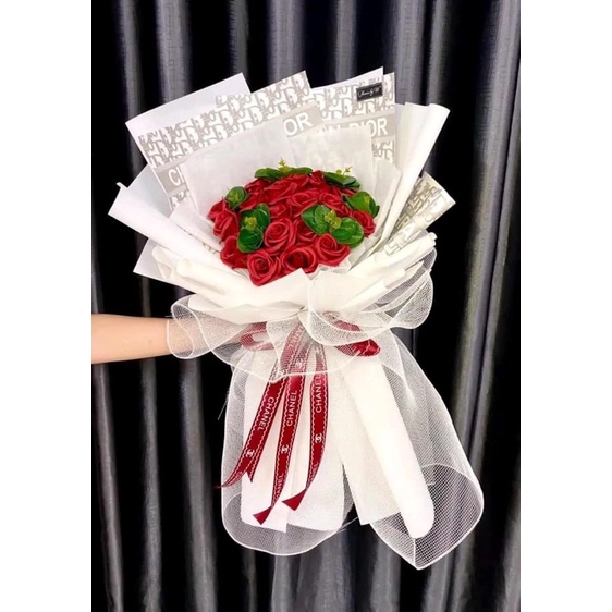 Giấy gói hoa 2 mặt thương hiệu