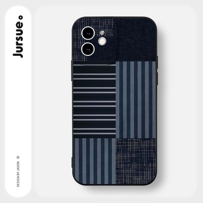 Ốp lưng JURSUE mềm hình độc lạ ngầu nam đen Cho iPhone 16 15 14 13 12 11 Pro Max SE 2020 X XR XS ip 8 7 Plus Y2447