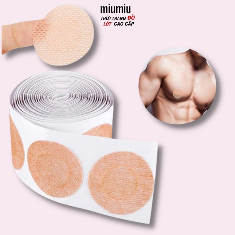 Miếng dán che đầu ti ngực cho nam hôp 100 miếng M0140