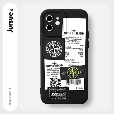 Ốp lưng JURSUE chống bẩn hình độc lạ ngầu nam đen Cho iPhone 17 16 15 14 13 12 11 Pro Max SE 2020 X XR XS ip 8 7 Plus Y2441