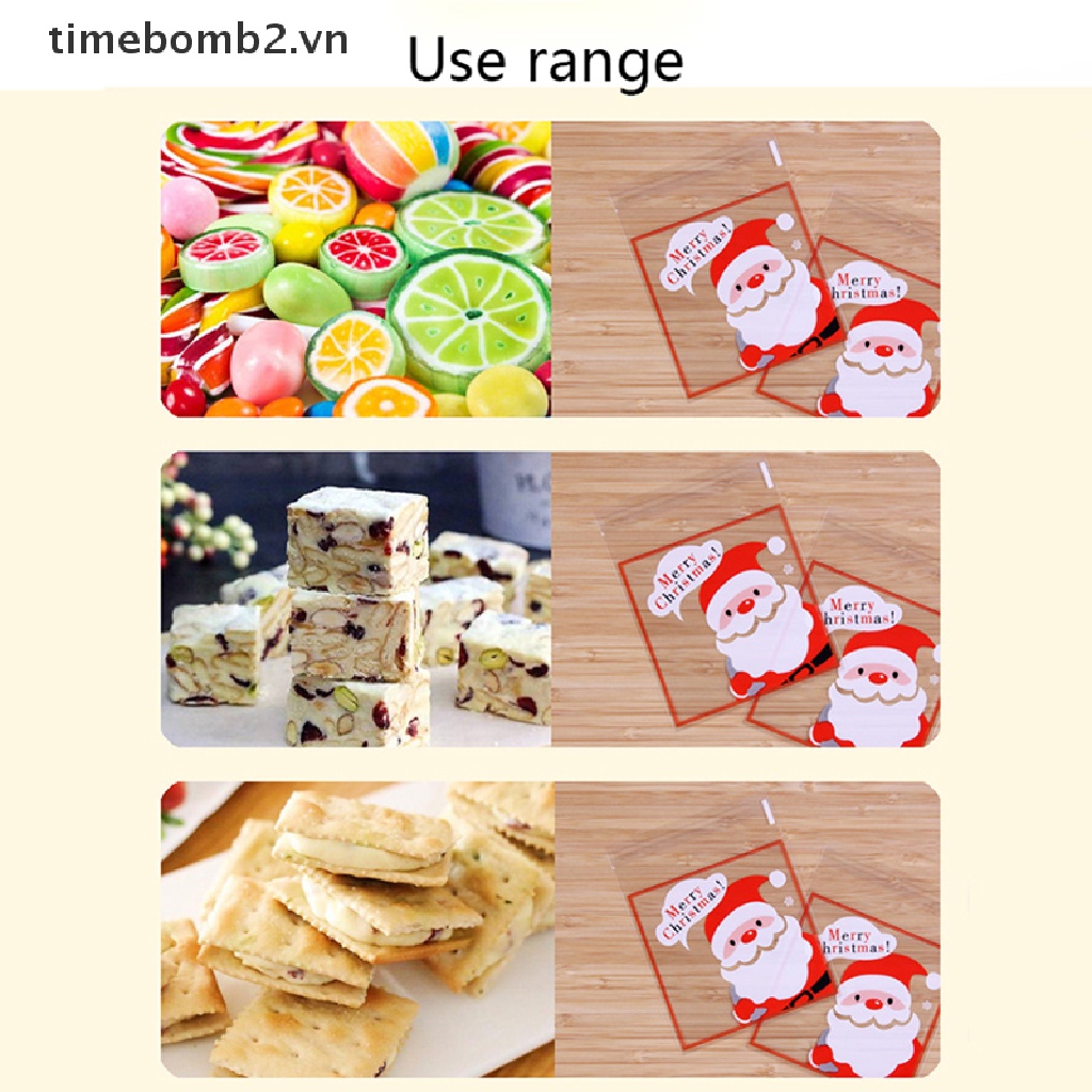 {Christmas &amp; 2023} 100 Túi Đựng Kẹo Giáng Sinh Trong Suốt