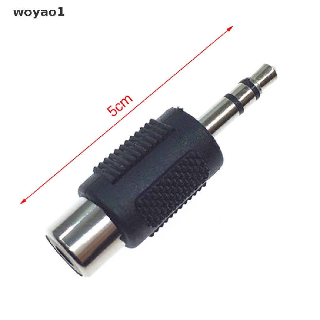 1 Giắc Cắm Chuyển Đổi RCA Sang Jack 3.5Mm Mono Stereo Audio RCA