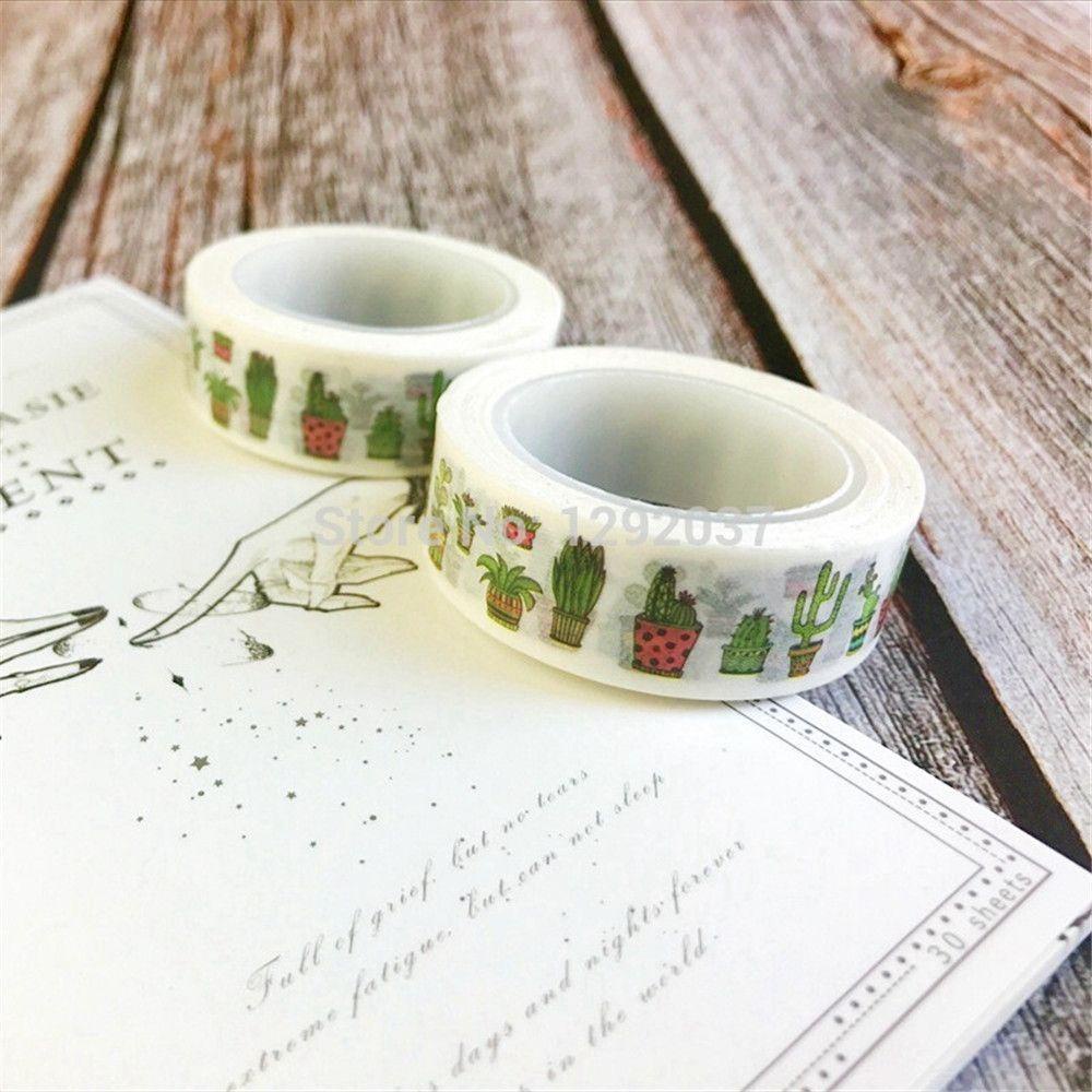 Băng Keo Dán Trang Trí Nhật Ký In Hình Cây Cối DIY