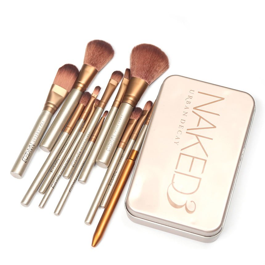 Cọ MAKE UP NAKED3 trang điểm dành cho nữ hộp 12 cây