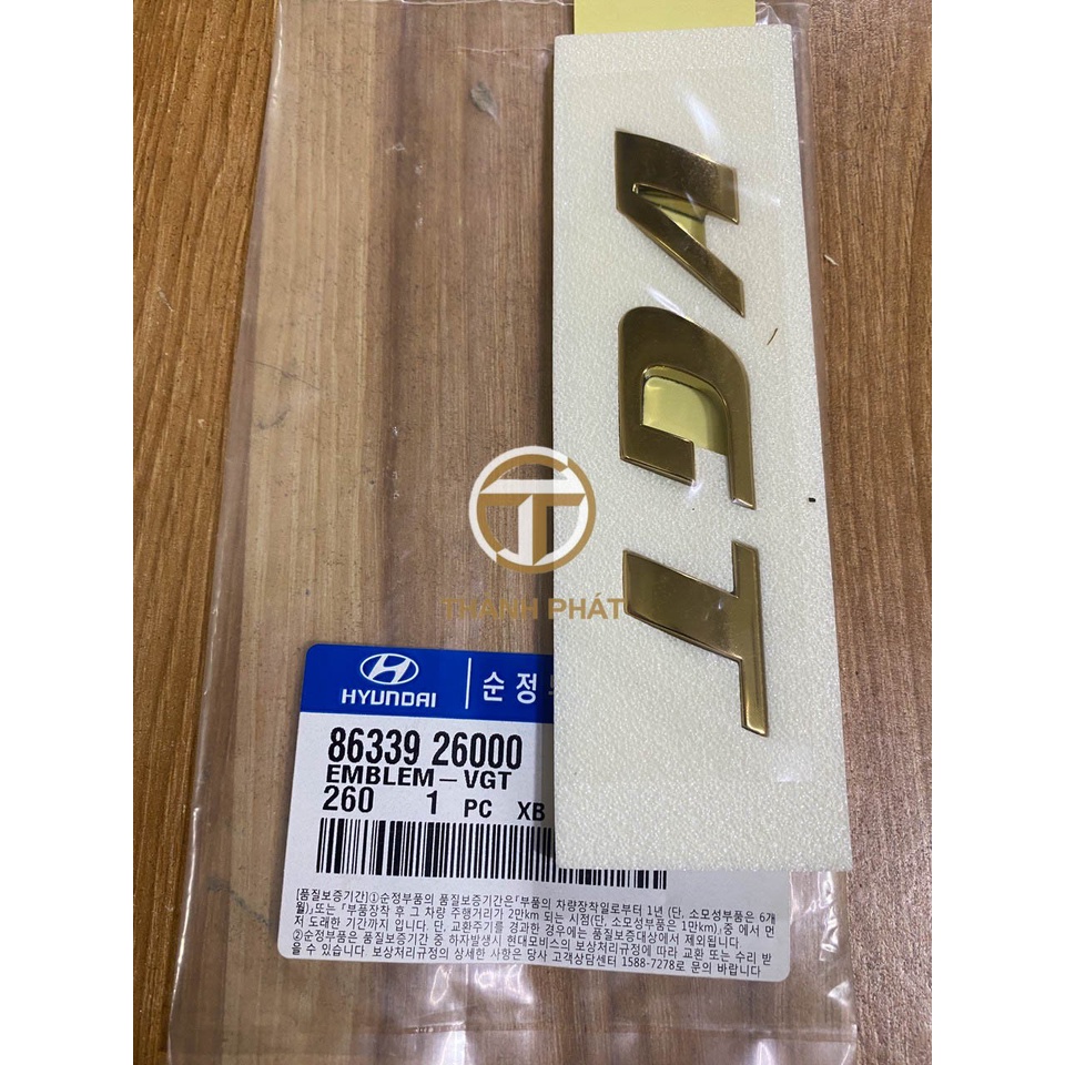 CHỮ VGT SANTAFE GOLD