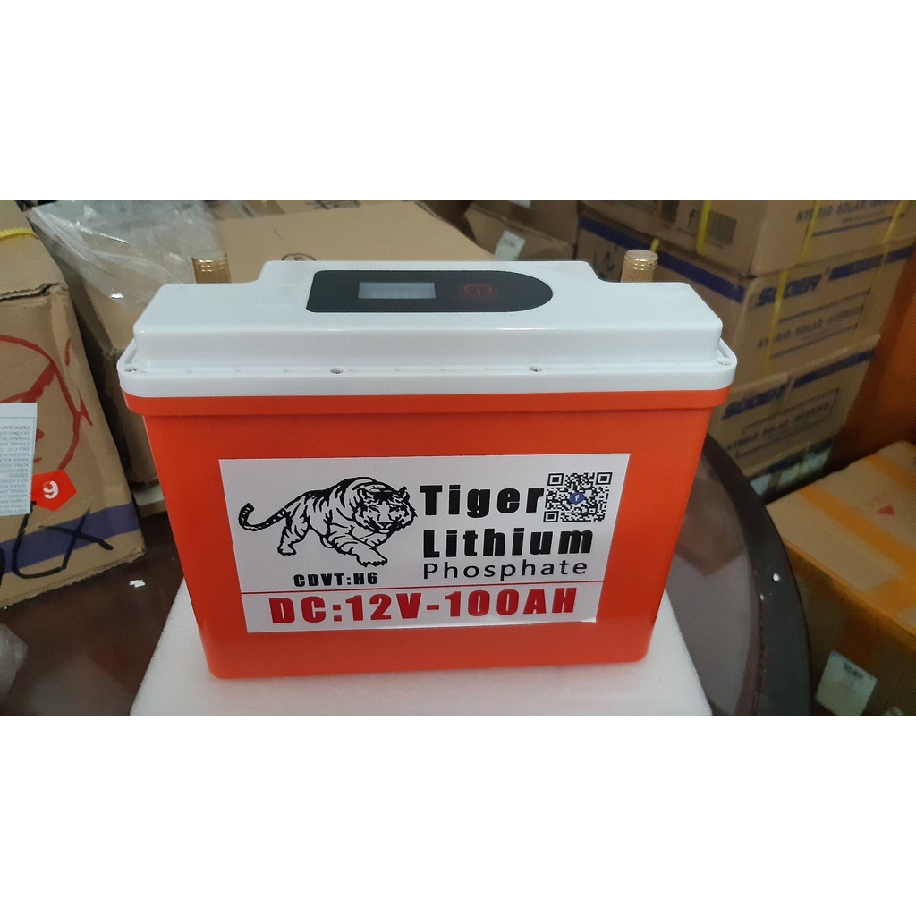 Bình Pin Lithium 100Ah chống nước hoàn toàn tuyệt đối-Pin lithium 12V-100Ah NEW