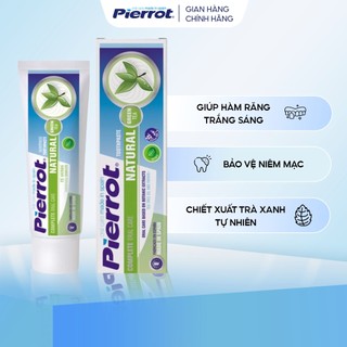 Kem Đánh Răng Bảo Vệ Niêm Mạc PIERROT Ngừa Mảng Bám Tích Tụ, Chiết Xuất Trà Xanh Tự Nhiên 75ML