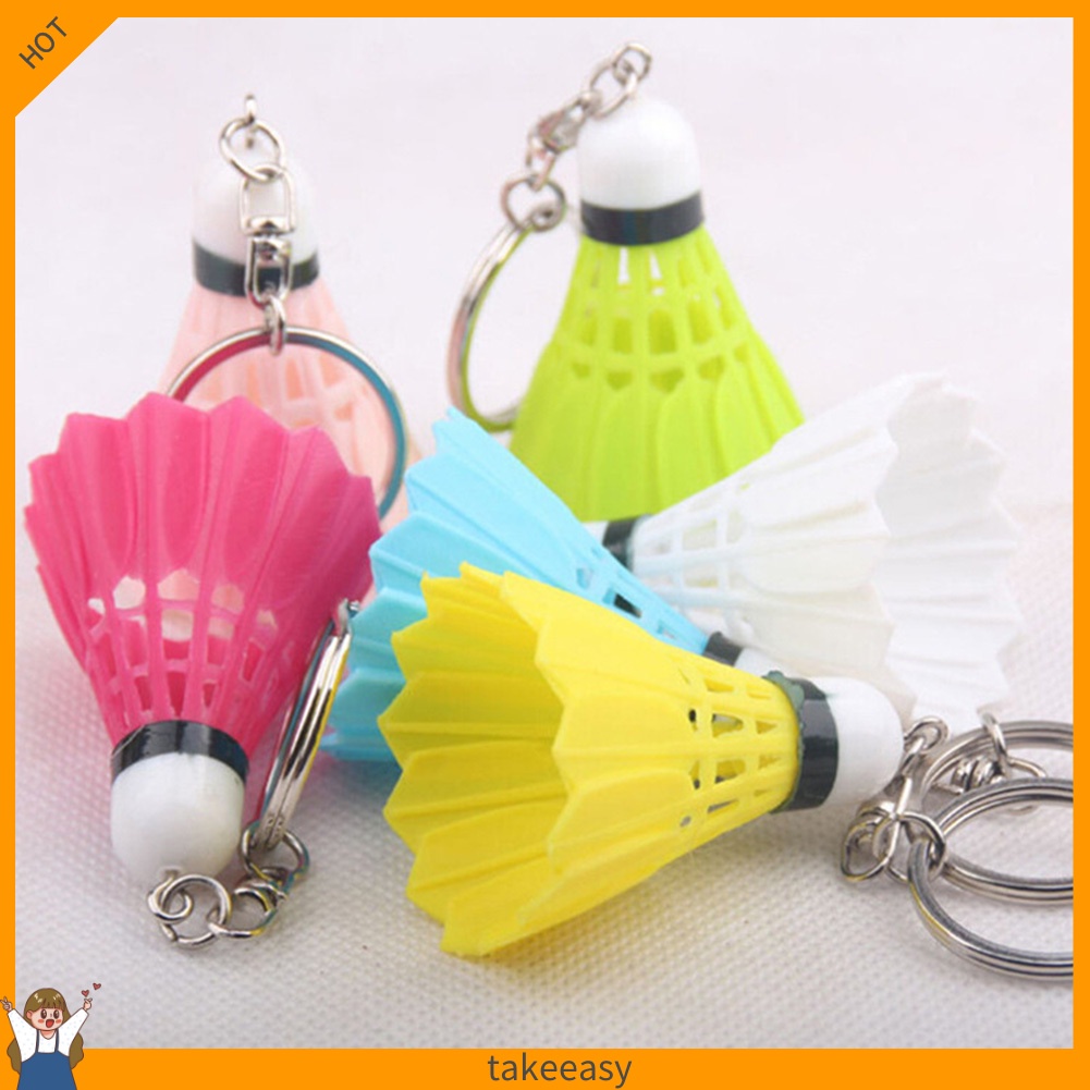 Móc khóa hình quả cầu lông mini xinh xắn dễ thương