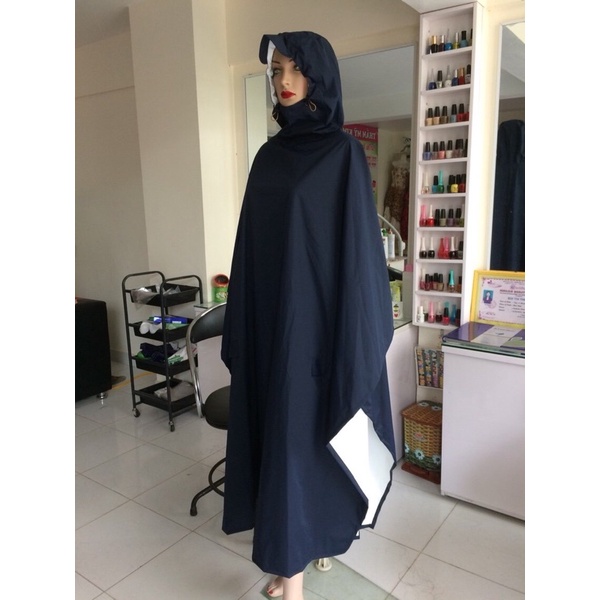 Áo mưa cánh dơi trơn không kính vải tráng mủ Hàn Quốc siêu bền đẹp