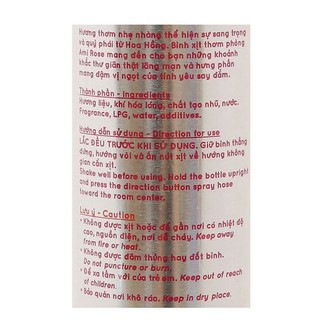 Xịt phòng Ami hương hoa hồng 280ml
