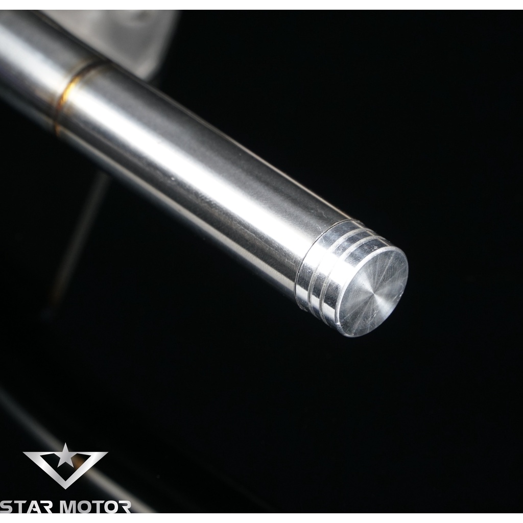 Tay xách inox 304 dành cho xe Sirius from vểnh - mối hàn mũi tên